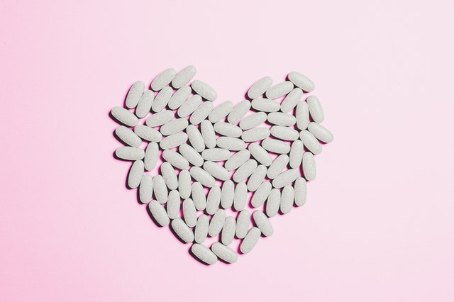 tablety v tvare srdca 